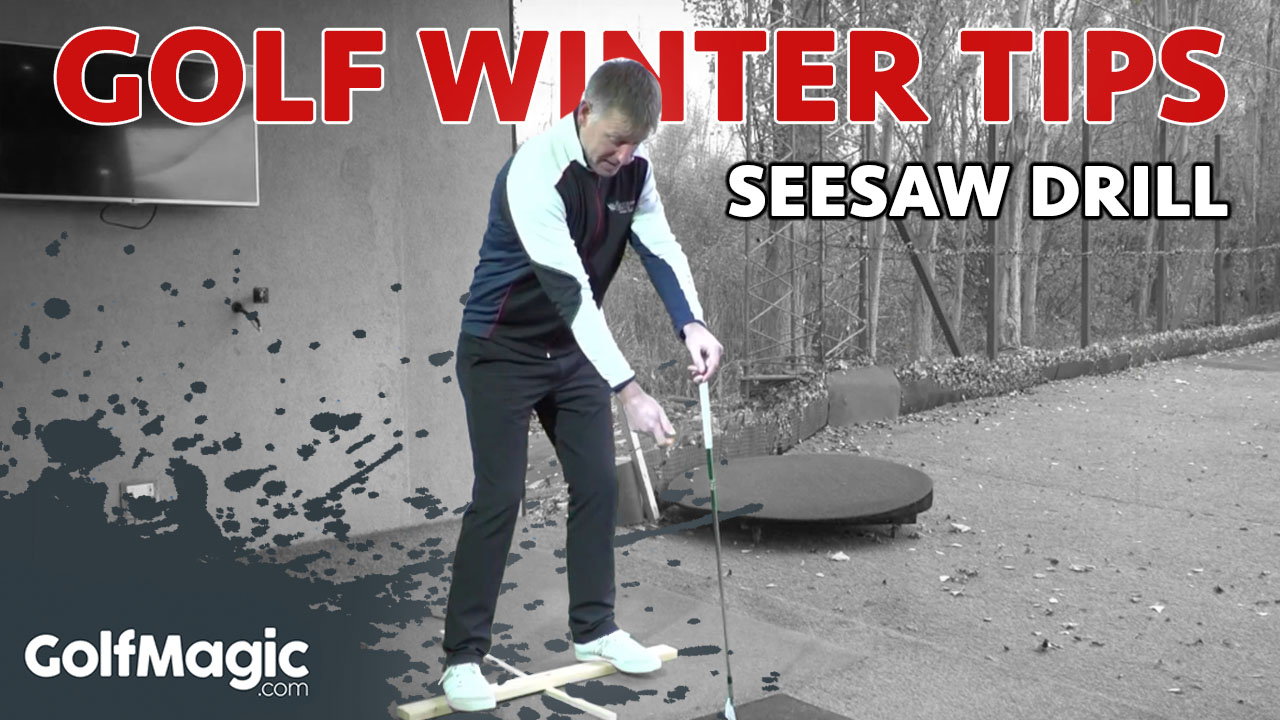 golf winter tips seesaw drill to improve weight transfer